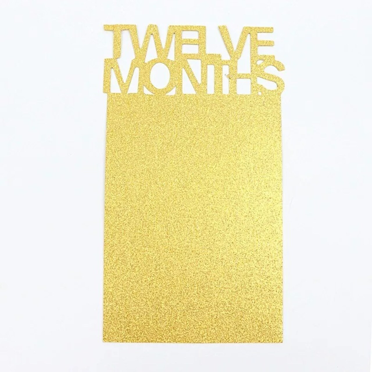 5.5 ft Gold Month Milestone Paper Hanging Garland 1st Birthday Baby Photo Party